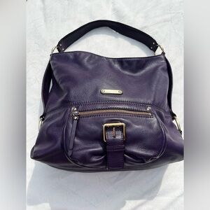 Michael Kors Purple Leather Shoulder Bag